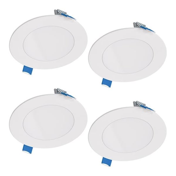 Halo Halo 3008724 4 in. 10.1W HLB Lite LED Recessed Direct Mount Light Trim - Matte White 3008724 - main